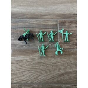 Vintage Tim Mee Cowboys and Indians Set of 6